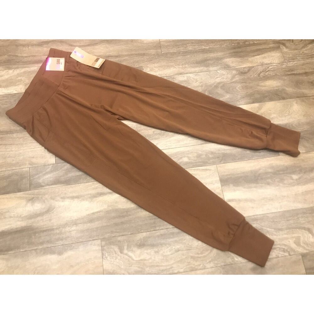 NEW Women’s Size S ShoSho Brown Silky Lounge/Jogger Pants W/Pockets